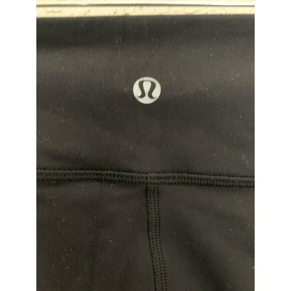 LULULEMON Black 21” Cropped Leggings Skinny Fit Size M/6 A1 - Picture 4 of 5